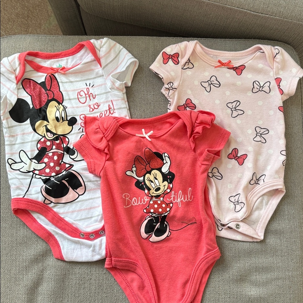 3-6M Minnie Mouse Disney Onesies